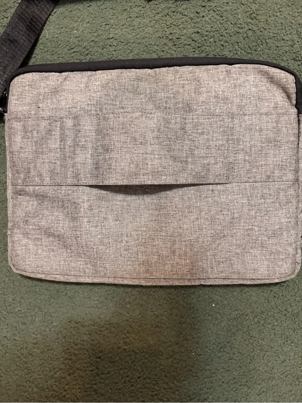 Gray and Light Blue Men's Messenger Crossbody Bag - Casual Everyday